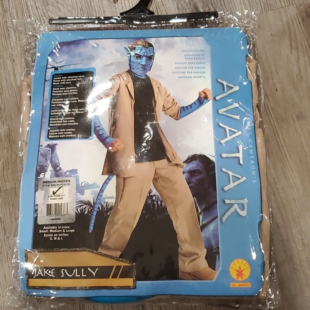 Avatar Jake Sully Costume Size Medium 8-10 by Rubie's